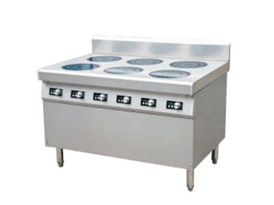 電磁柜式六頭煲仔爐